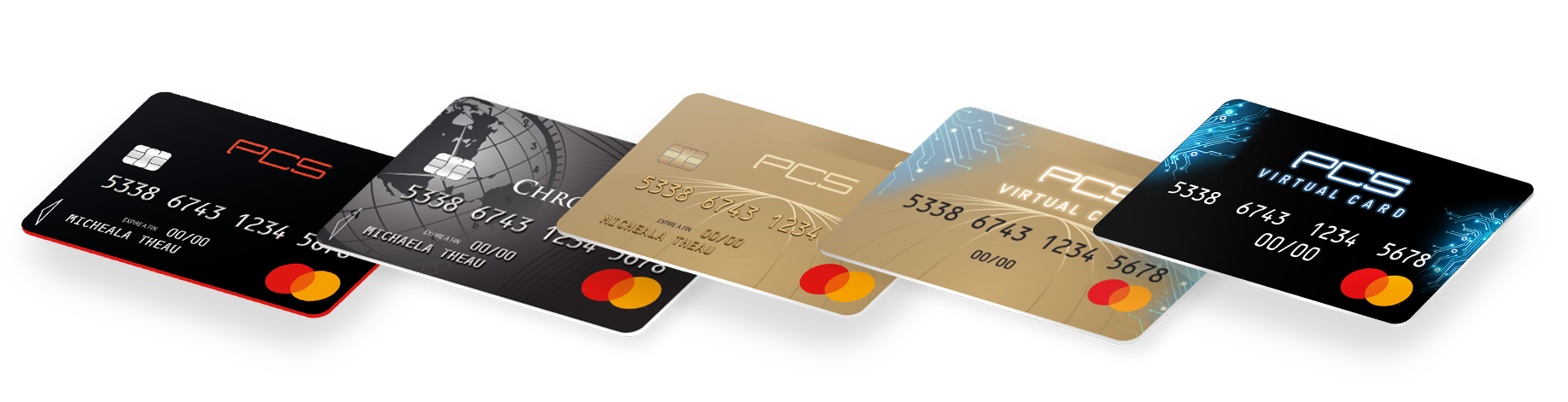liste des cartes PCS