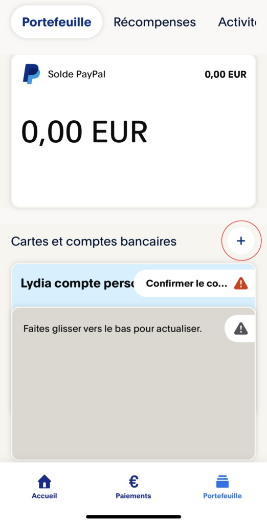 Communiquer son IBAN à PayPal 5