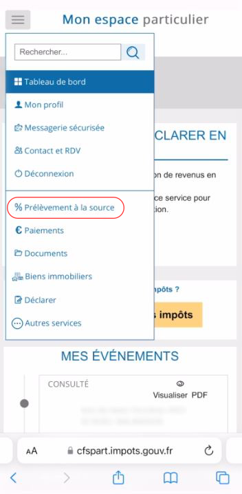 Communiquer son IBAN aux Impôts 6