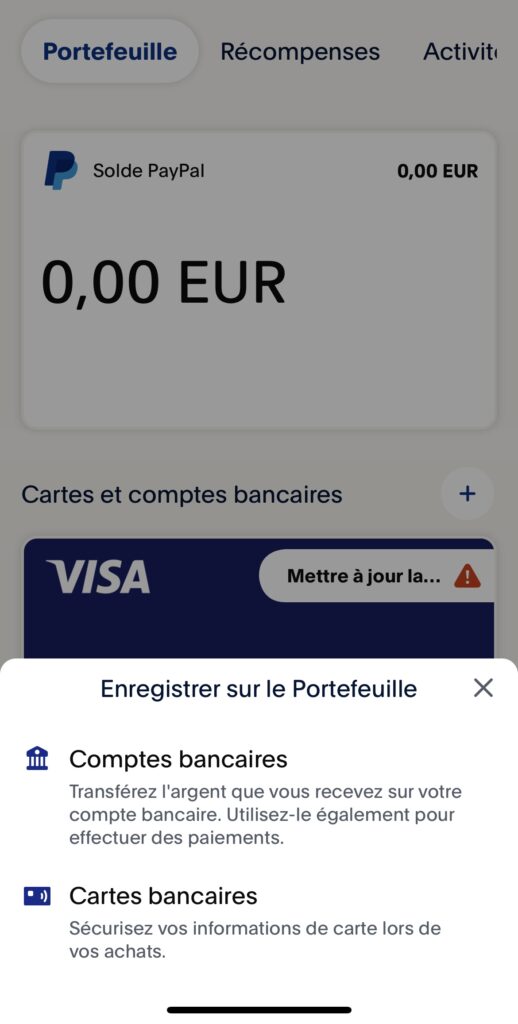 Communiquer son IBAN à PayPal 7