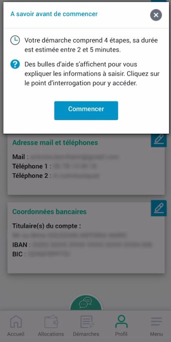 Communiquer votre IBAN à la CAF 8