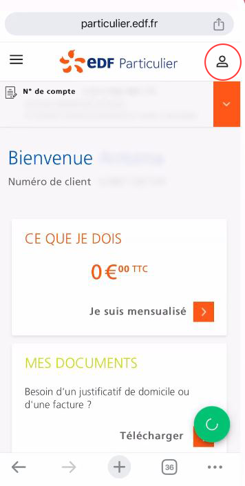 Communiquer son IBAN à EDF 8