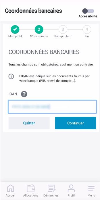 Communiquer votre IBAN à la CAF 10