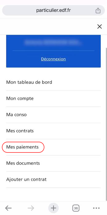 Communiquer son IBAN à EDF 10