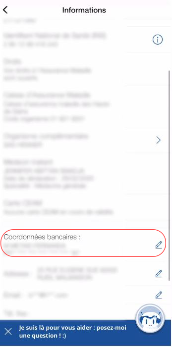 Communiquer son IBAN à Ameli 12