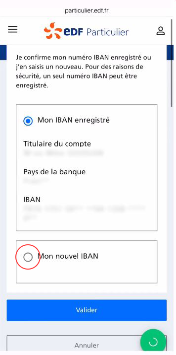 Communiquer son IBAN à EDF 14