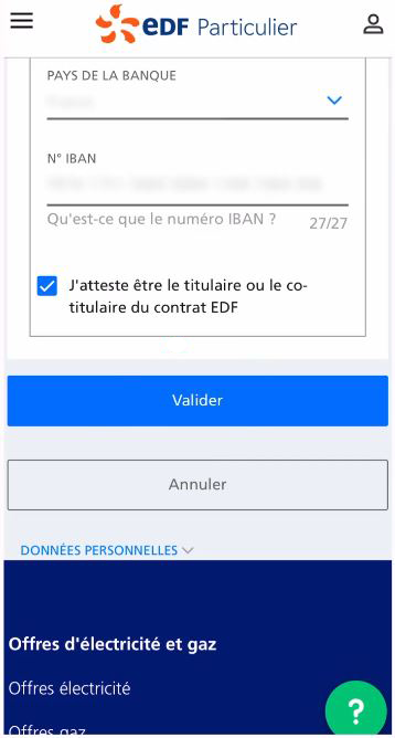 Communiquer son IBAN à EDF 16