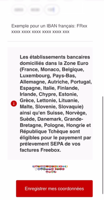 Communiquer son IBAN à Free 16