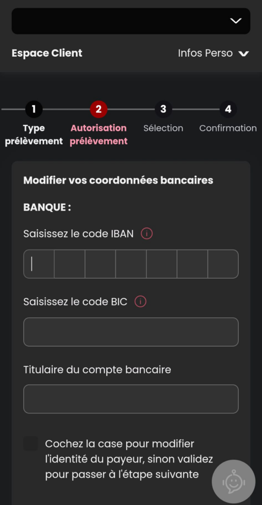 Communiquer son IBAN à SFR 13