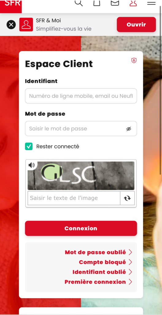 Communiquer son IBAN à SFR 5