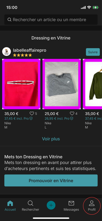 Communiquer son IBAN à Vinted 4