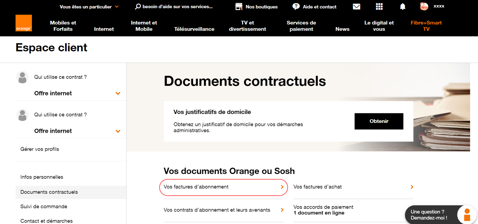 Communiquer son IBAN à Orange 8