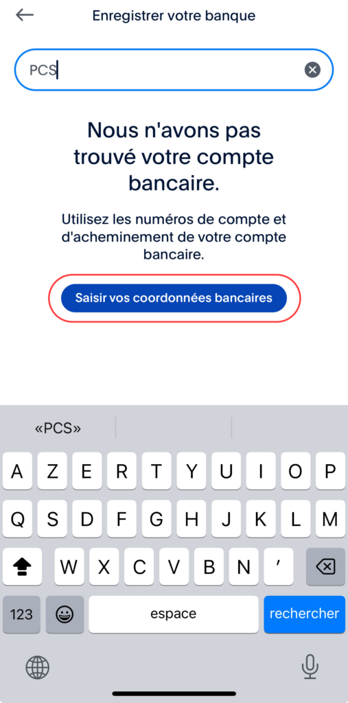 Communiquer son IBAN à PayPal 9
